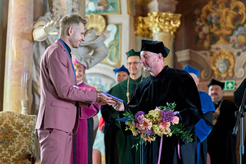 Uroczystość przyznania Serhijowi Żadanowi tytułu doktora honoris causa Uniwersytetu Wrocławskiego