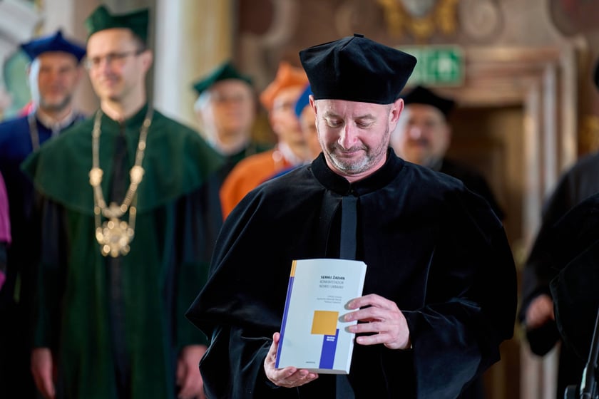 Uroczystość przyznania Serhijowi Żadanowi tytułu doktora honoris causa Uniwersytetu Wrocławskiego