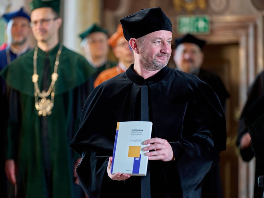 Uroczystość przyznania Serhijowi Żadanowi tytułu doktora honoris causa Uniwersytetu Wrocławskiego