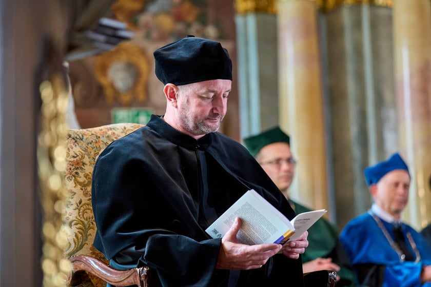 Uroczystość przyznania Serhijowi Żadanowi tytułu doktora honoris causa Uniwersytetu Wrocławskiego