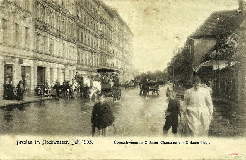 Powódź w przedwojennym Wrocławiu. Lipiec 1903 roku