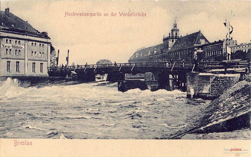 Powódź w przedwojennym Wrocławiu. Lipiec 1903 roku