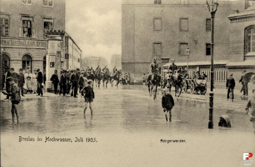 Powódź w przedwojennym Wrocławiu. Lipiec 1903 roku