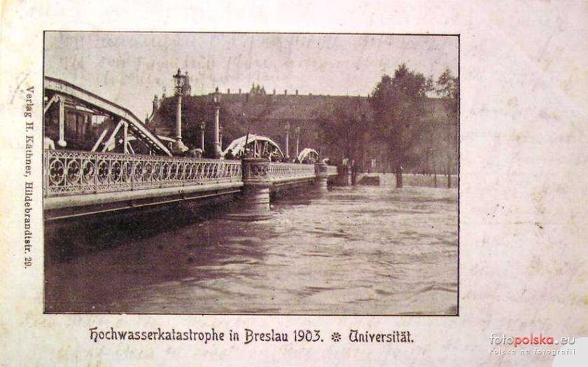 Powódź w przedwojennym Wrocławiu. Lipiec 1903 roku