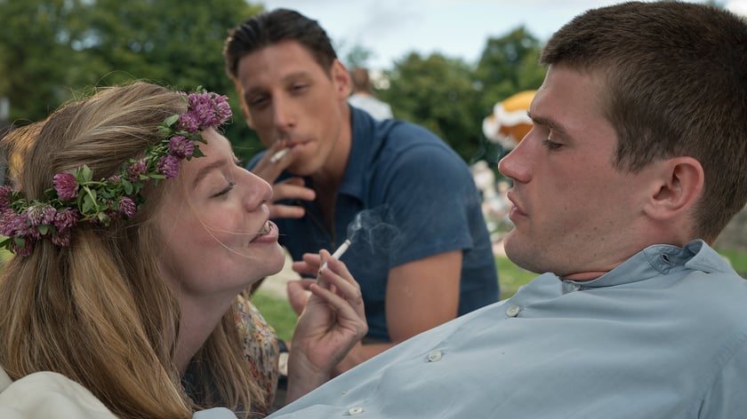 Na zdjęciu sceny kręcone na basenie w Jeleniej G&oacute;rze