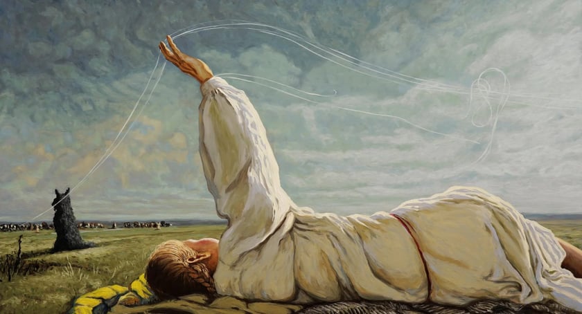 Kadr z filmu "Chłopi"