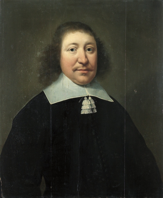 Eva van Marle, Portret mężczyzny w kołnierzu z pomponami
