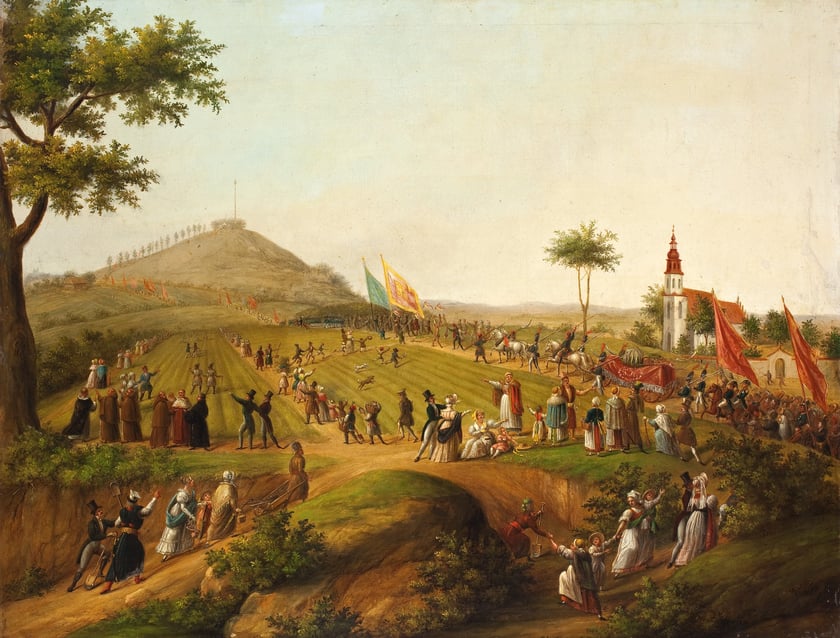 Teodor Baltazar Stachowicz, Sypanie kopca Kościuszki