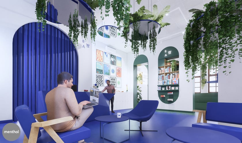 Palmiarnia na Dworcu Głównym - wizualizacja