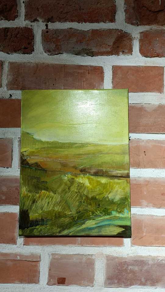 Dorota Jednor&oacute;g z cyklu Ushguli, akryl na pł&oacute;tnie, 2024