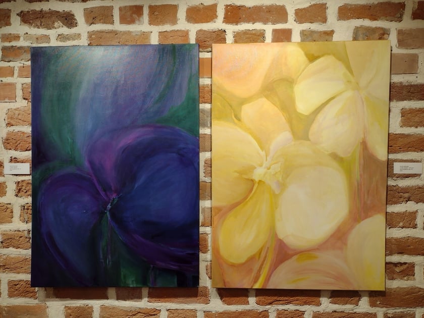 Dorota Jednor&oacute;g z cyklu Storczyk,&nbsp;&nbsp;akryl na pł&oacute;tnie, 2024