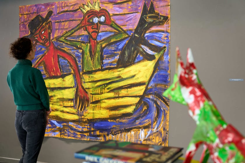 Zdjęcie wystawy "W cieniu obrazów jestem" Zdzisława Nitki