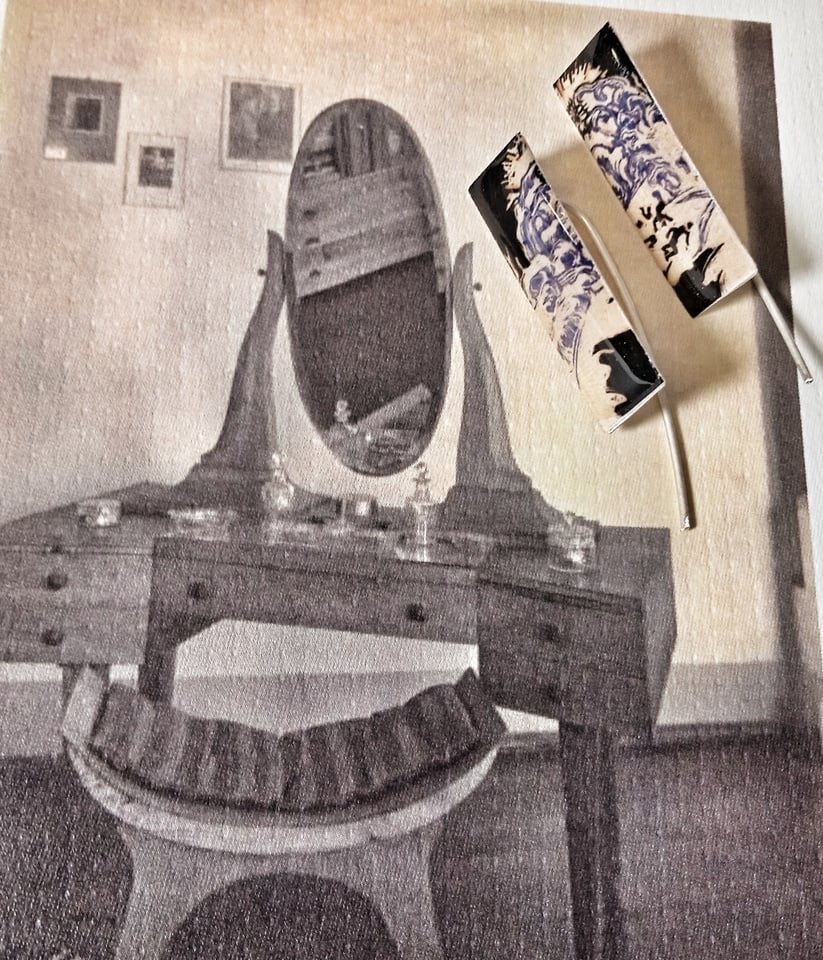 Kolczyki z grafikami Heinricha Tischlera