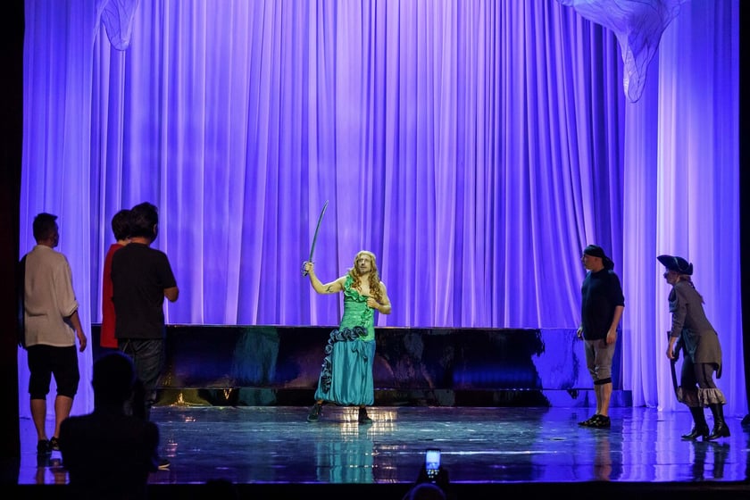 Pr&oacute;ba do spektaklu &bdquo;Sprzedawcy bajek&rdquo; we Wrocławskim Teatrze Lalek