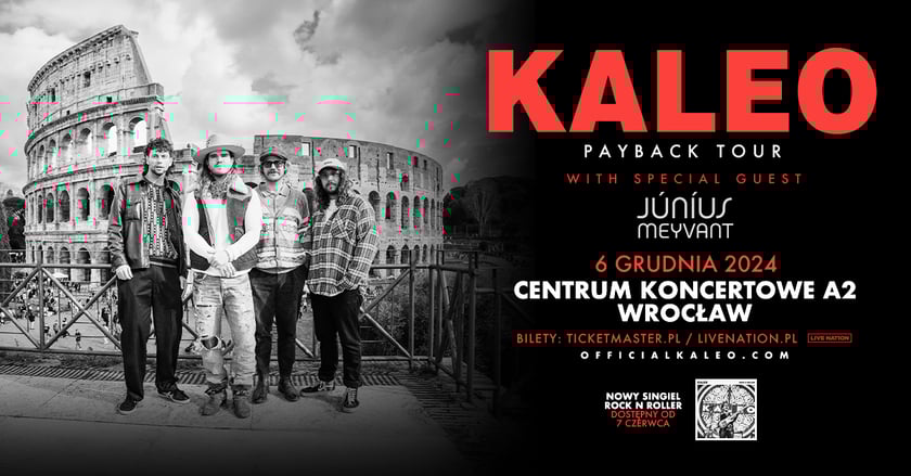 KALEO
Islandzki zesp&oacute;ł rockowy, kt&oacute;rego mogliśmy posłuchać m.in. na Open'erze, wraca do Polski.
piątek, 06.12.2024, godz. 18.00
Wrocław, Centrum Koncertowe A2
Bilety wyprzedane