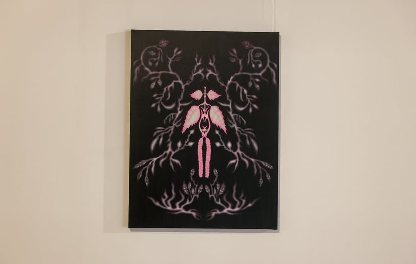 Zdjęcie z wystawy "Świątynia Baśni" w galerii BWA Wrocław Główny