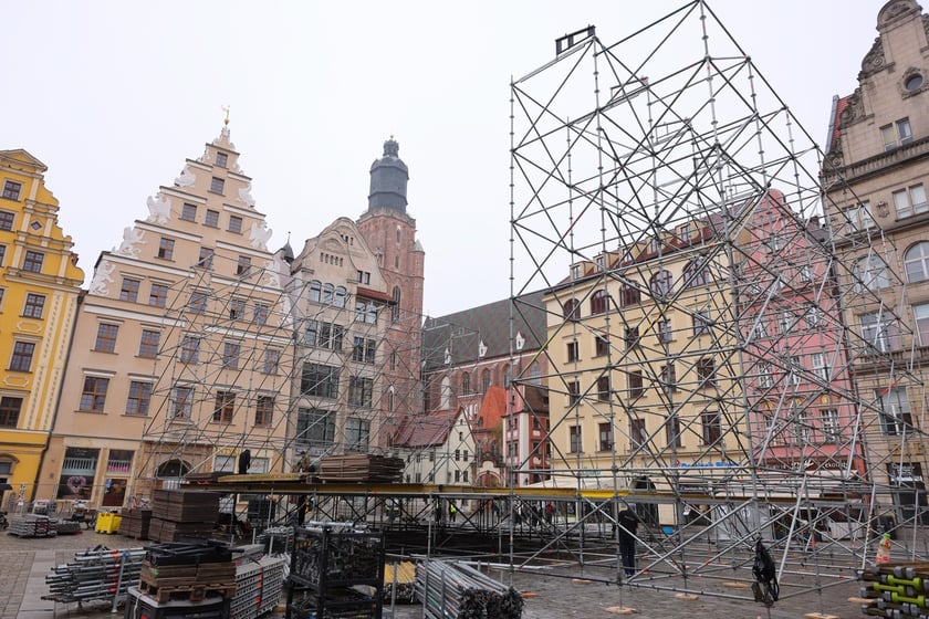 Na wrocławskim Rynku jest już szykowana scena na wielki koncert 11 listopada