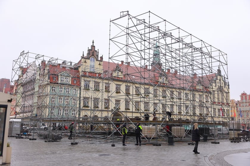 Na wrocławskim Rynku jest już szykowana scena na wielki koncert 11 listopada
