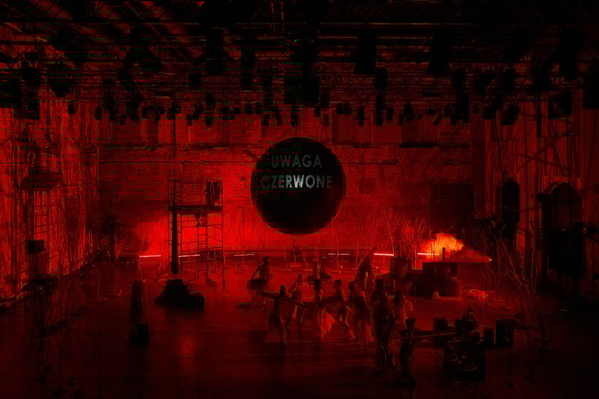 Próba do premiery przedstawienia „Stado. W środku jesteśmy baśnią” w WTP