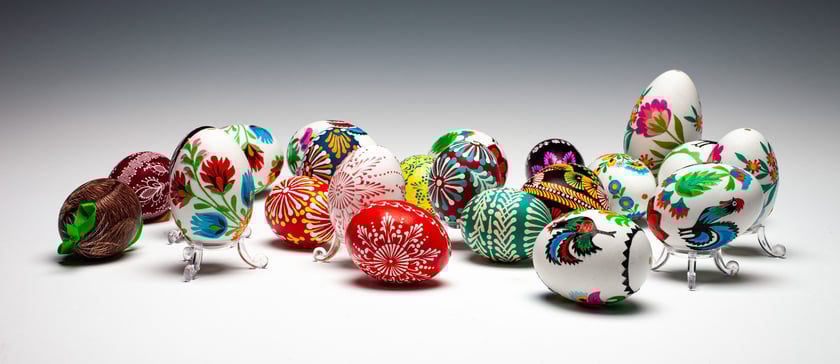 Pisanki pokazywane w Muzeum Etnograficznym we Wrocławiu