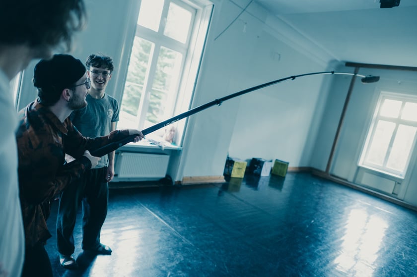 Zdjęcie z próby w sali przy ul. Dębowej