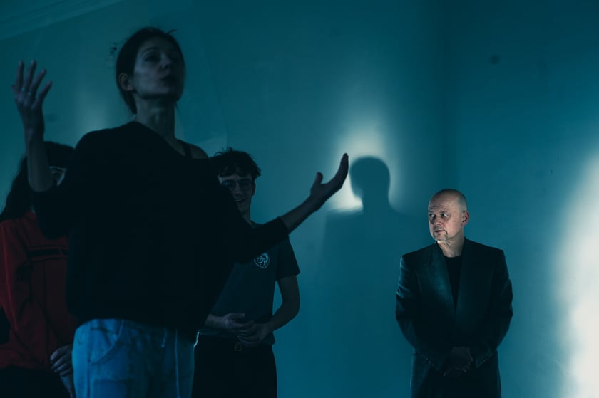 Zdjęcie z próby w sali przy ul. Dębowej