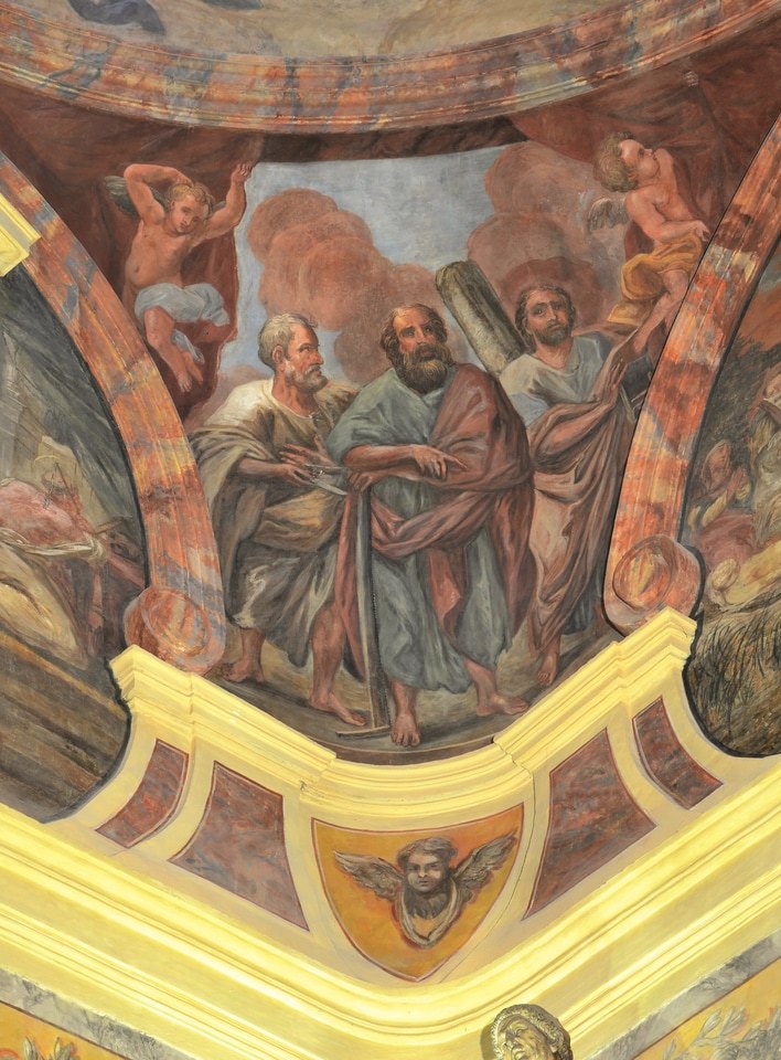 Johann Jacob Eybelwieser &ndash; Apostołowie Bartłomiej, Szymon i Andrzej