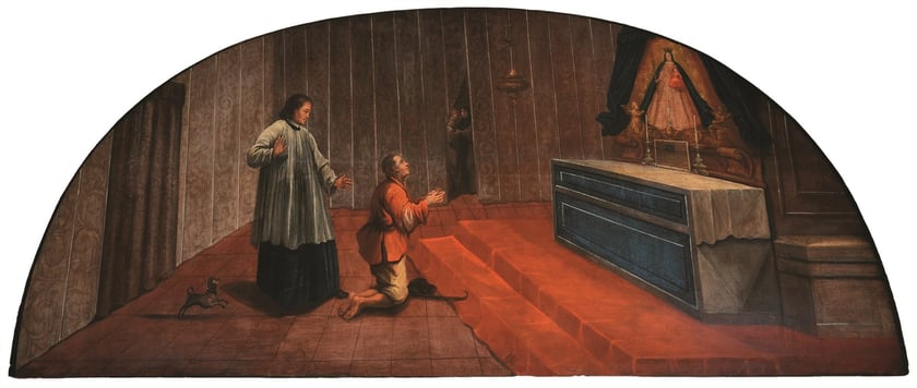 Johann Jacob Eybelwieser &ndash; Chrystus objawiający się św. Janowi Bożemu&nbsp;