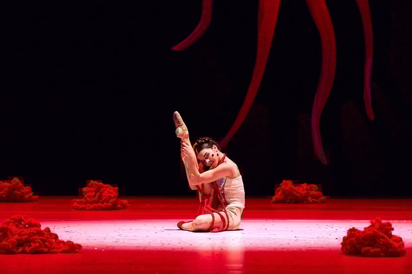 Sceny z baletu &bdquo;Frida&rdquo; w Operze Wrocławskiej