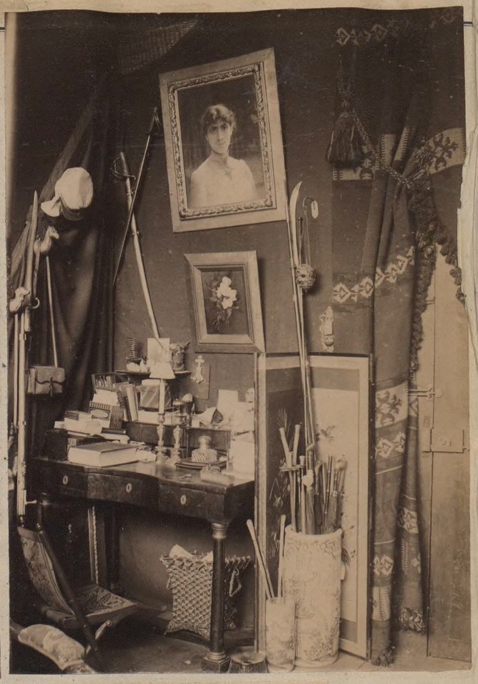 Paryska pracownia Anny Bilińskiej przy rue de Fleurus, ok. 1893