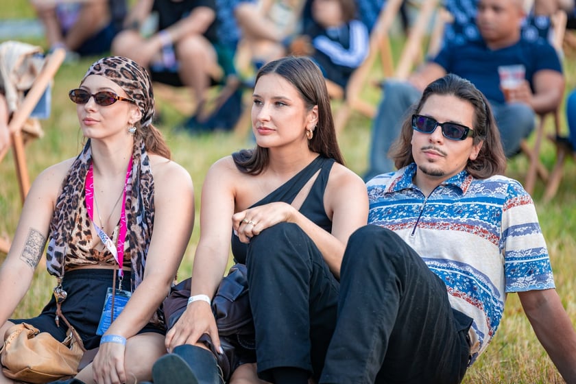 Na zdjęciach sobotni wiecz&oacute;r (19 lipca) na Festiwalu WROsound