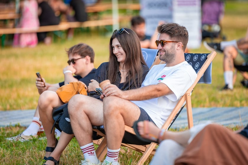 Na zdjęciach sobotni wiecz&oacute;r (19 lipca) na Festiwalu WROsound