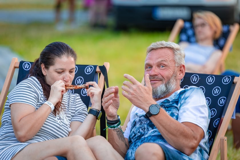 Na zdjęciach sobotni wiecz&oacute;r (19 lipca) na Festiwalu WROsound