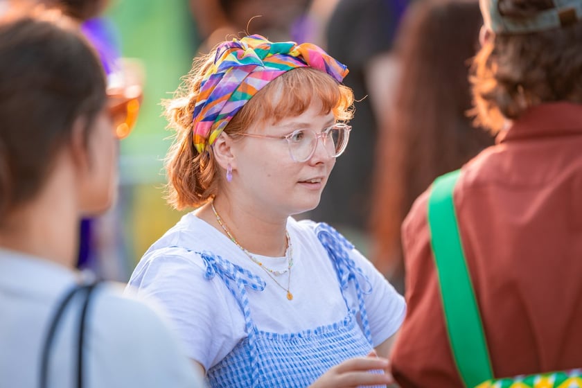 Na zdjęciach sobotni wiecz&oacute;r (19 lipca) na Festiwalu WROsound