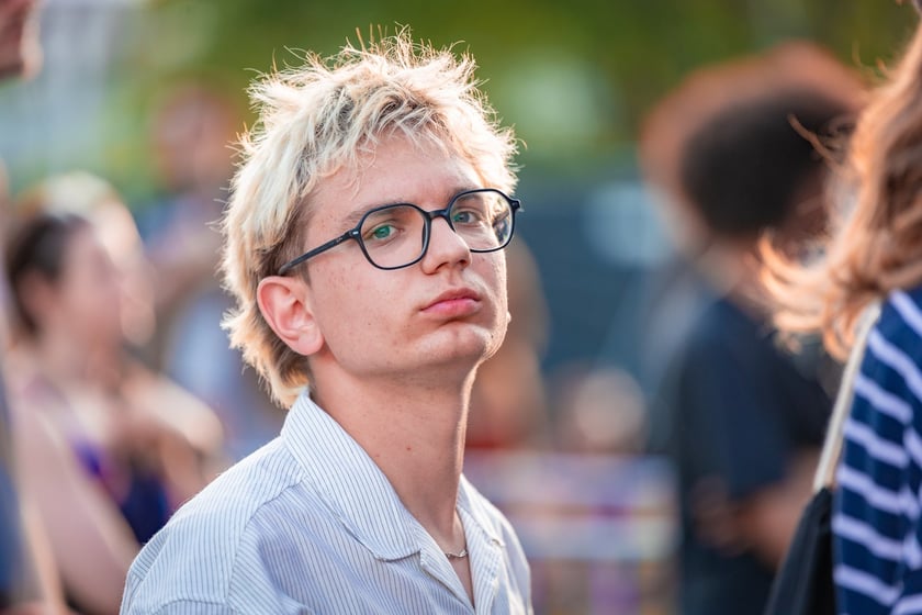 Na zdjęciach sobotni wiecz&oacute;r (19 lipca) na Festiwalu WROsound