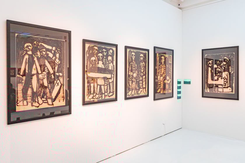 Wystawa poświęcona Waldemarowi Cwenarskiemu w Pawilonie Czterech Kopuł tuż przed otwarciem