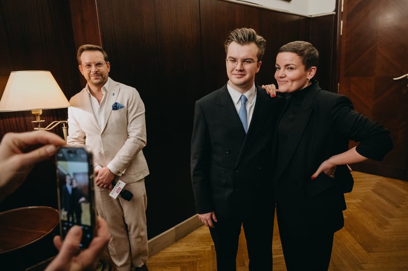 Piotr Alexewicz z minister kultury i dziedzictwa narodowego Martą Cienkowską