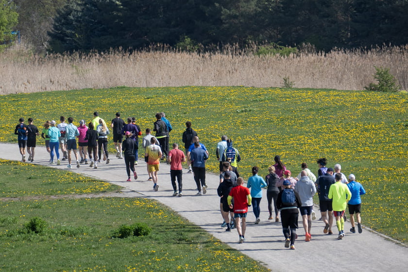 Trening biegowy z Anną Kiełbasińską. Tarczyński Arena, 25.04.2026