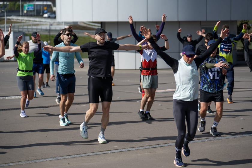 Trening biegowy z Anną Kiełbasińską. Tarczyński Arena, 25.04.2026