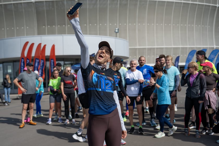 Trening biegowy z Anną Kiełbasińską. Tarczyński Arena, 25.04.2026
