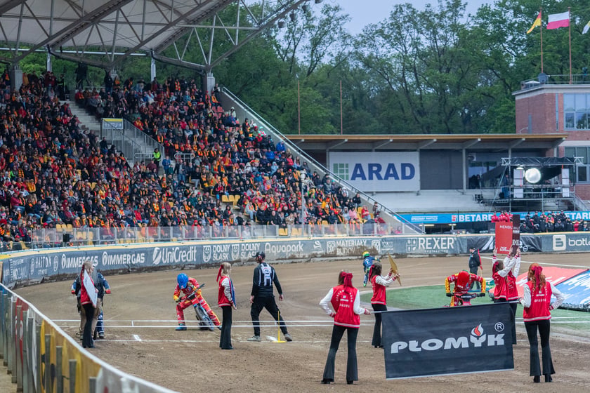 Mecz żużlowy Sparta Wrocław - Pres Grupa Deweloperska Toruń na Stadionie Olimpijskim, 17 maja 2026 r.