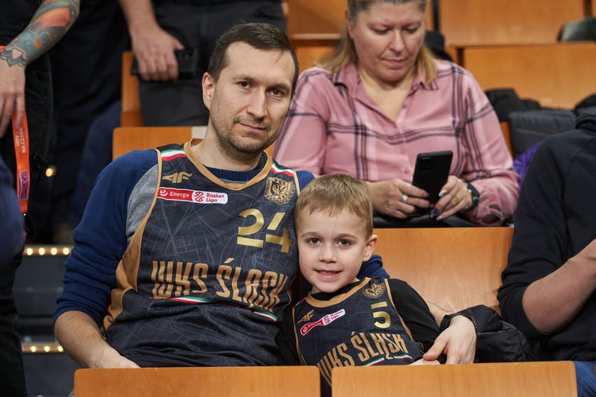 Zdjęcia z meczy Śląska Wrocław z Gran Canarią 11 stycznia 2023 w Hali Stulecia