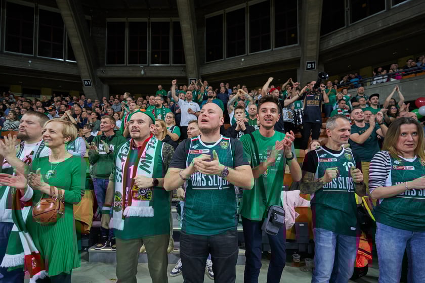 Zdjęcia z meczy Śląska Wrocław z Gran Canarią 11 stycznia 2023 w Hali Stulecia