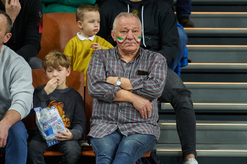 Zdjęcia z meczy Śląska Wrocław z Gran Canarią 11 stycznia 2023 w Hali Stulecia