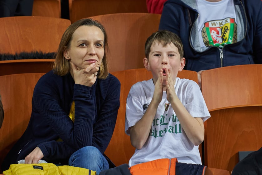 Zdjęcia z meczy Śląska Wrocław z Gran Canarią 11 stycznia 2023 w Hali Stulecia