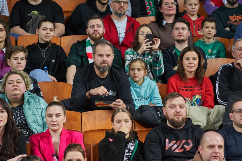 Zdjęcia z meczy Śląska Wrocław z Gran Canarią 11 stycznia 2023 w Hali Stulecia