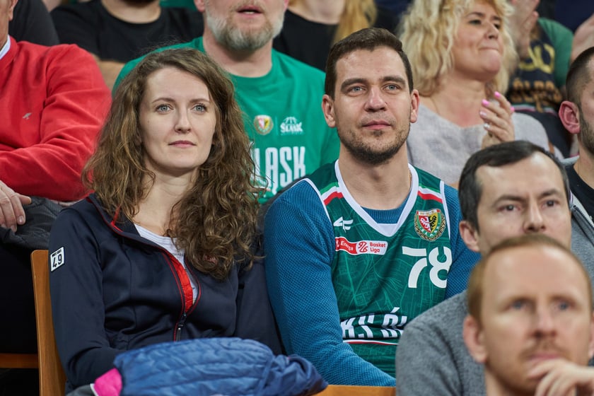 Zdjęcia z meczy Śląska Wrocław z Gran Canarią 11 stycznia 2023 w Hali Stulecia