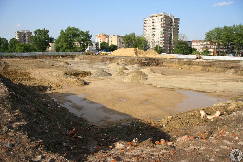 Aquapark we Wrocławiu przy ul. Borowskiej w trakcie budowy