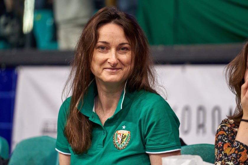 Śląsk Wrocław - Astoria Bydgoszcz w hali Orbita, zdjęcia kibiców i meczu