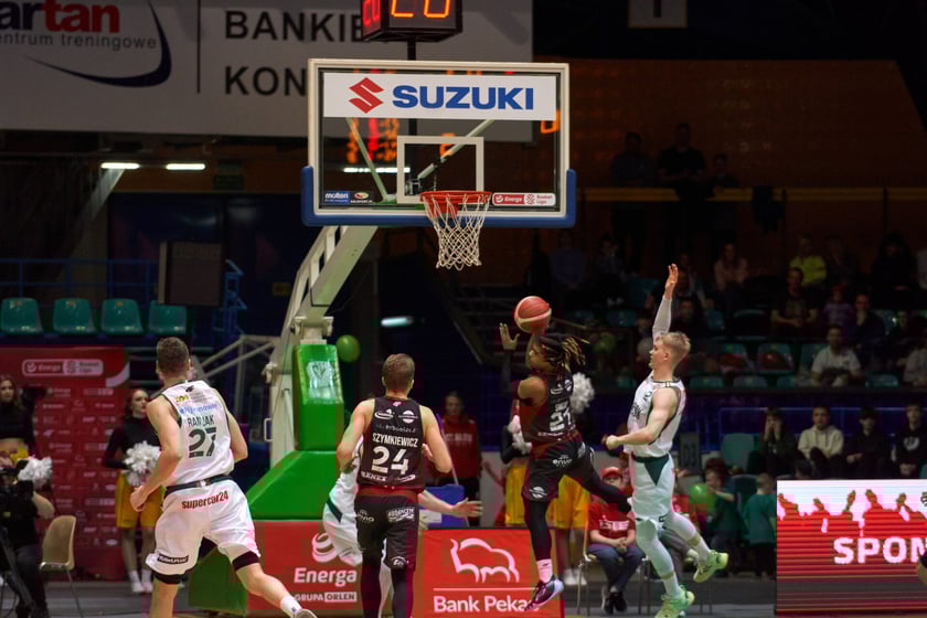 Śląsk Wrocław - Astoria Bydgoszcz w hali Orbita, zdjęcia kibiców i meczu